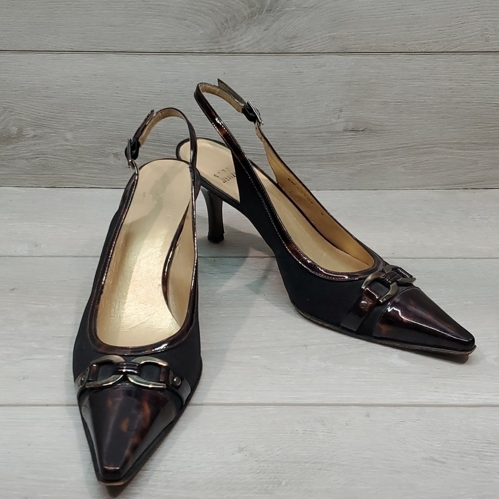 Stuart Weitzman Womens Leather Luxury Dress Heels shoes sz 8M